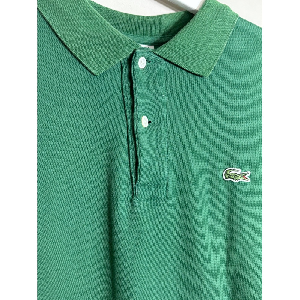 Lacoste Mens Green Classic Fit Pique Cotton Short Sleeve Polo Shirt Size 7 XL - Picture 4 of 12